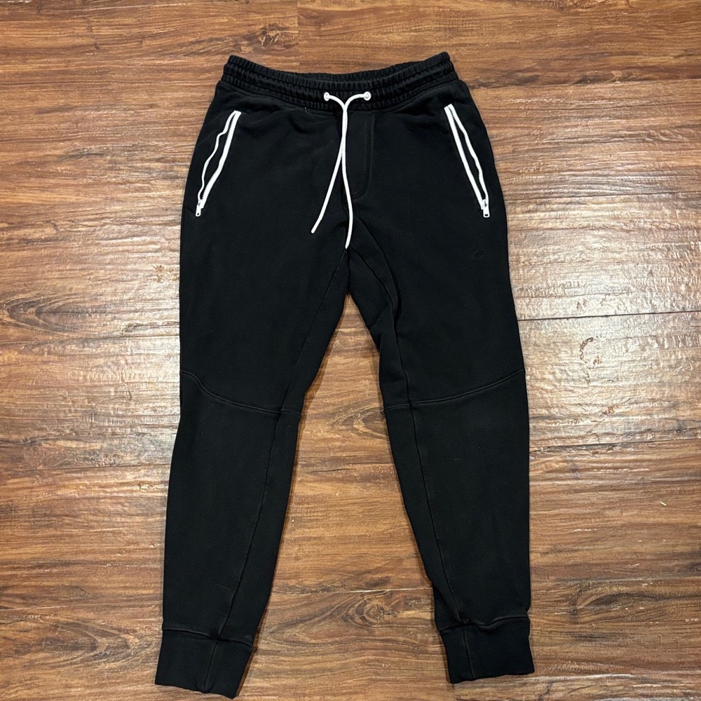 American Eagle Outfitters Black Pants with Light Gray Accents